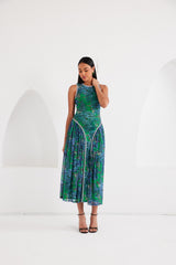 Midi Dress - Dream Safari- Green