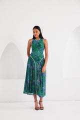 Midi Dress - Dream Safari- Green
