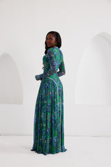 Maxi Dress - Dream Safari- Green