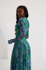 Maxi Dress - Dream Safari- Green