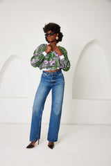 Bomber Jacket- Sportline Dream Safari- Lavender