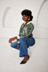 Bomber Jacket- Sportline Dream Safari- Lavender