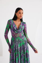 Two-Piece Skirt Set – Afterlight Safari- Green