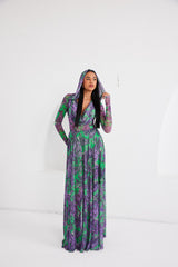 Two-Piece Skirt Set – Afterlight Safari- Green