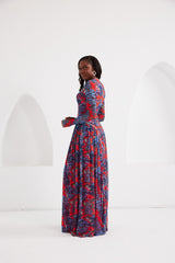Maxi Dress - Dream Safari- Ruby Red