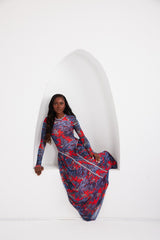 Maxi Dress - Dream Safari- Ruby Red