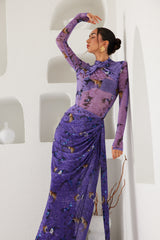 Two-Piece Skirt Set – Dream Eden Mirage- Purple