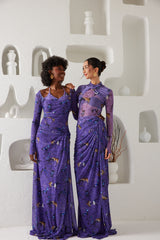 Two-Piece Skirt Set – Dream Eden Mirage- Purple