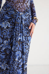 Two-Piece Set - Fractal Bloom - Blue