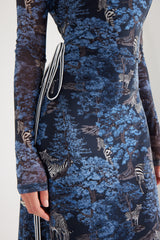 Midi Dress - Dream Safari - Blue