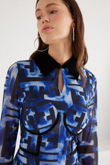 Maxi Dress - Signal Escape - Blue