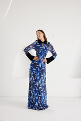 Maxi Dress - Signal Escape - Blue