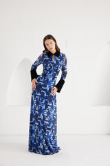 Maxi Dress - Signal Escape - Blue