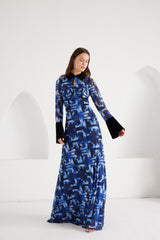 Maxi Dress - Signal Escape - Blue