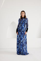 Maxi Dress - Signal Escape - Blue