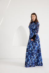 Maxi Dress - Signal Escape - Blue