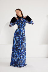 Maxi Dress - Signal Escape - Blue