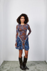 Mini Dress- Dream Safari - Brown