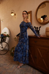 Midi Dress - Dream Safari - Blue
