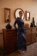 Midi Dress - Dream Safari - Blue