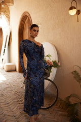 Midi Dress - Dream Safari - Blue