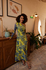 Midi Dress - Dream Safari - Yellow