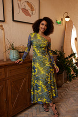 Midi Dress - Dream Safari - Yellow