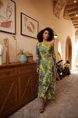 Midi Dress - Dream Safari - Yellow