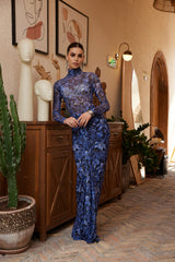 Two-Piece Set - Fractal Bloom - Blue