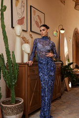 Two-Piece Set - Fractal Bloom - Blue