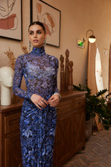 Two-Piece Set - Fractal Bloom - Blue
