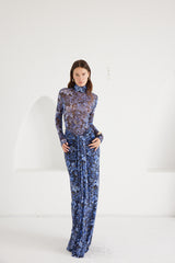 Two-Piece Set - Fractal Bloom - Blue