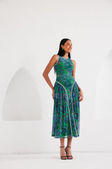 Midi Dress - Dream Safari- Green