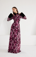 Maxi Dress- Signal Escape - Burgundy