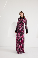 Maxi Dress- Signal Escape - Burgundy