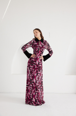 Maxi Dress- Signal Escape - Burgundy