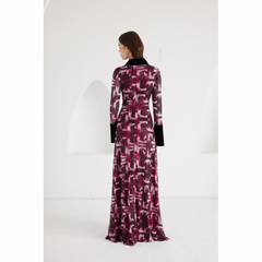 Maxi Dress- Signal Escape - Burgundy
