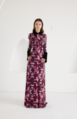 Maxi Dress- Signal Escape - Burgundy
