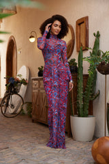 Two-Piece Set - Fractal Bloom - Red