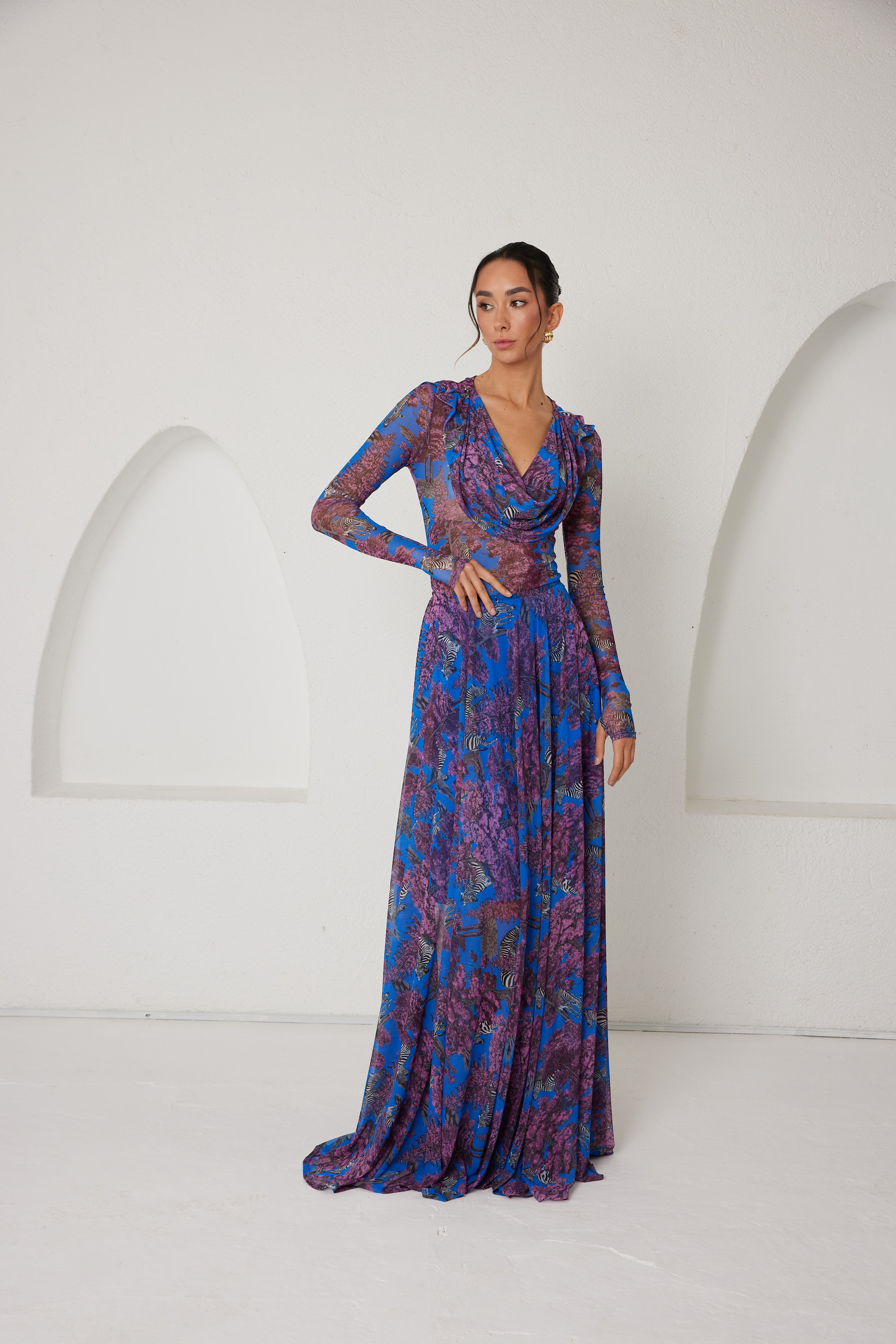 Two-Piece Skirt Set – Afterlight Safari- Indigo