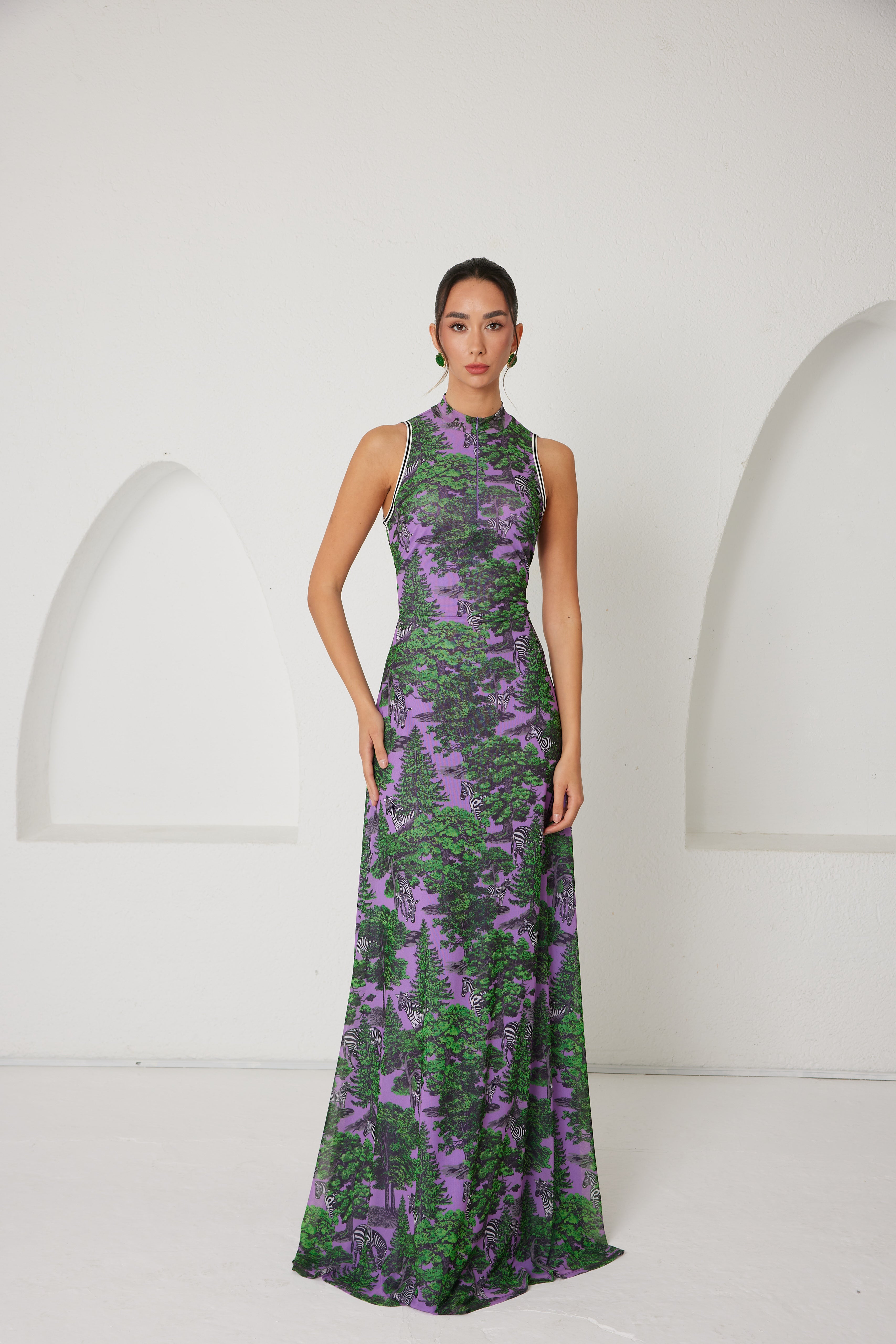 Maxi Dress – Sportline Dream Safari- Lavender