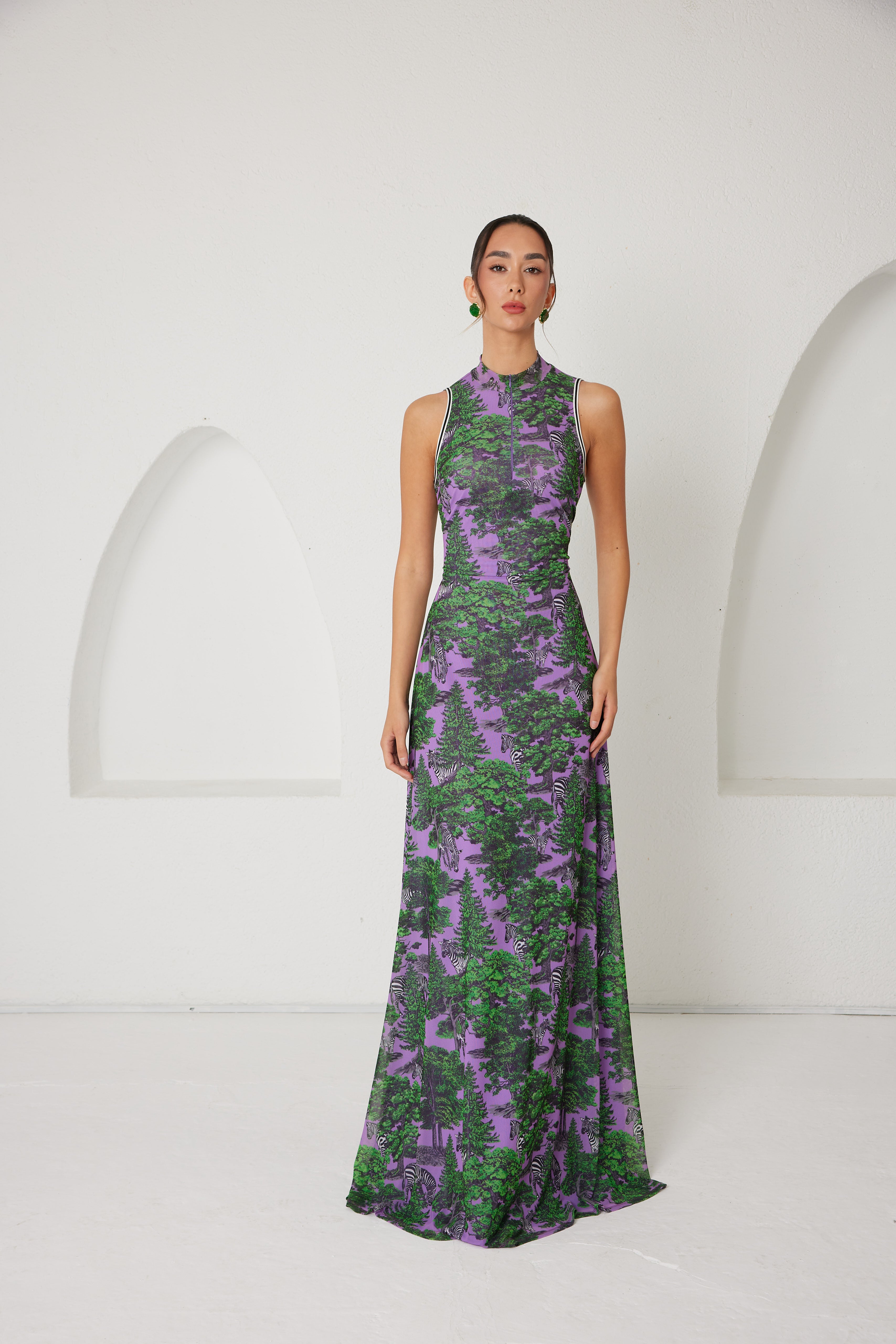Maxi Dress – Sportline Dream Safari- Lavender