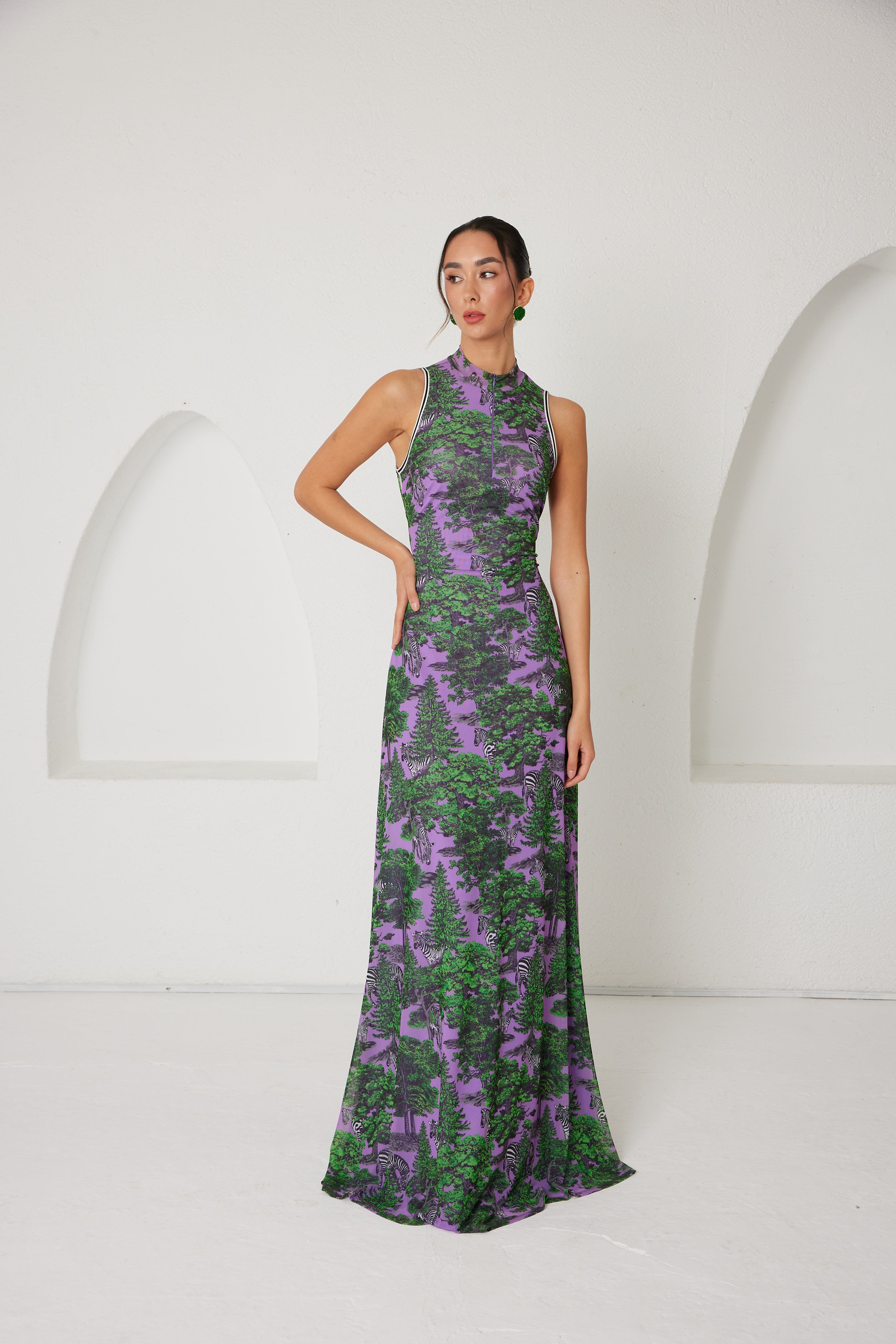 Maxi Dress – Sportline Dream Safari- Lavender
