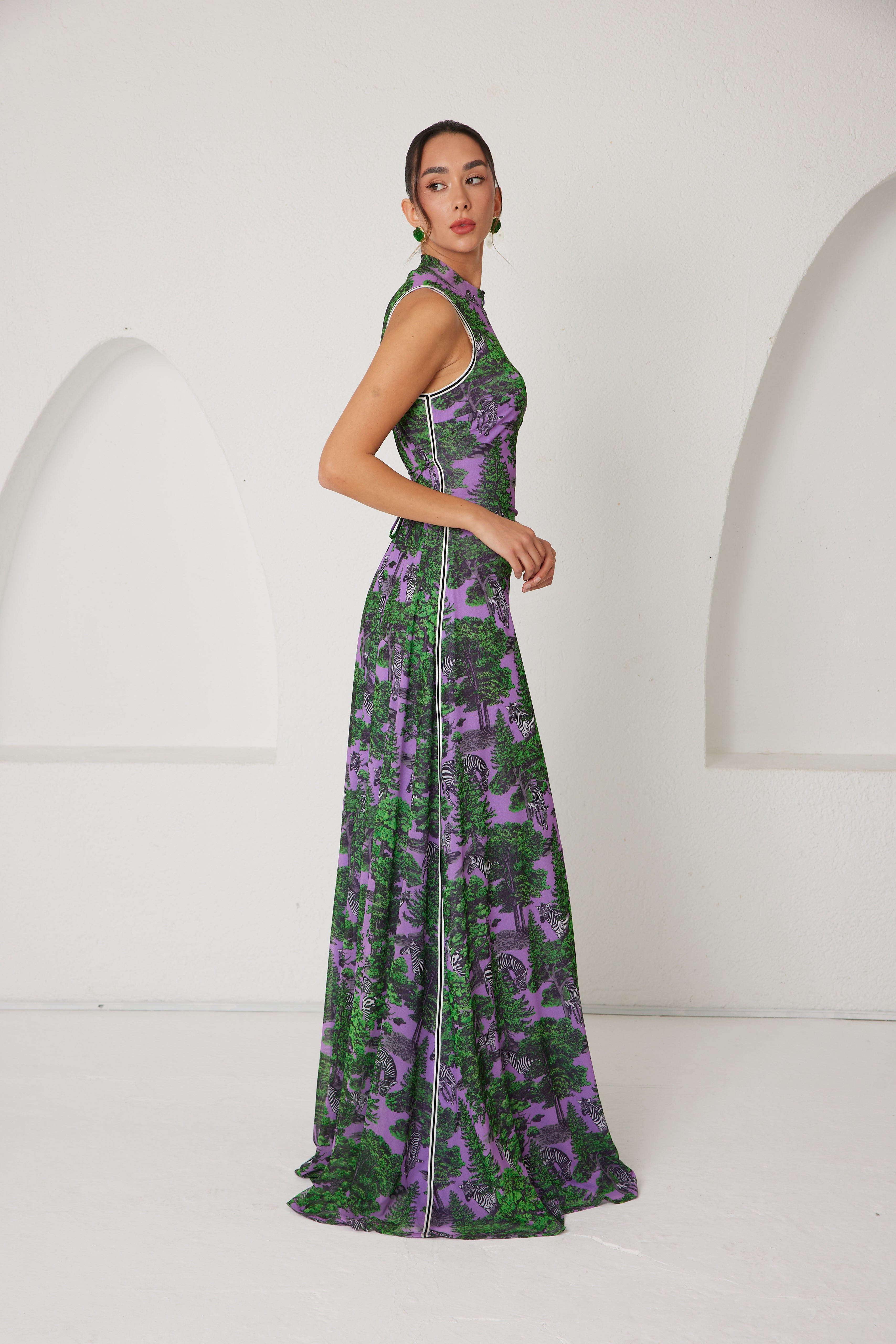 Maxi Dress – Sportline Dream Safari- Lavender