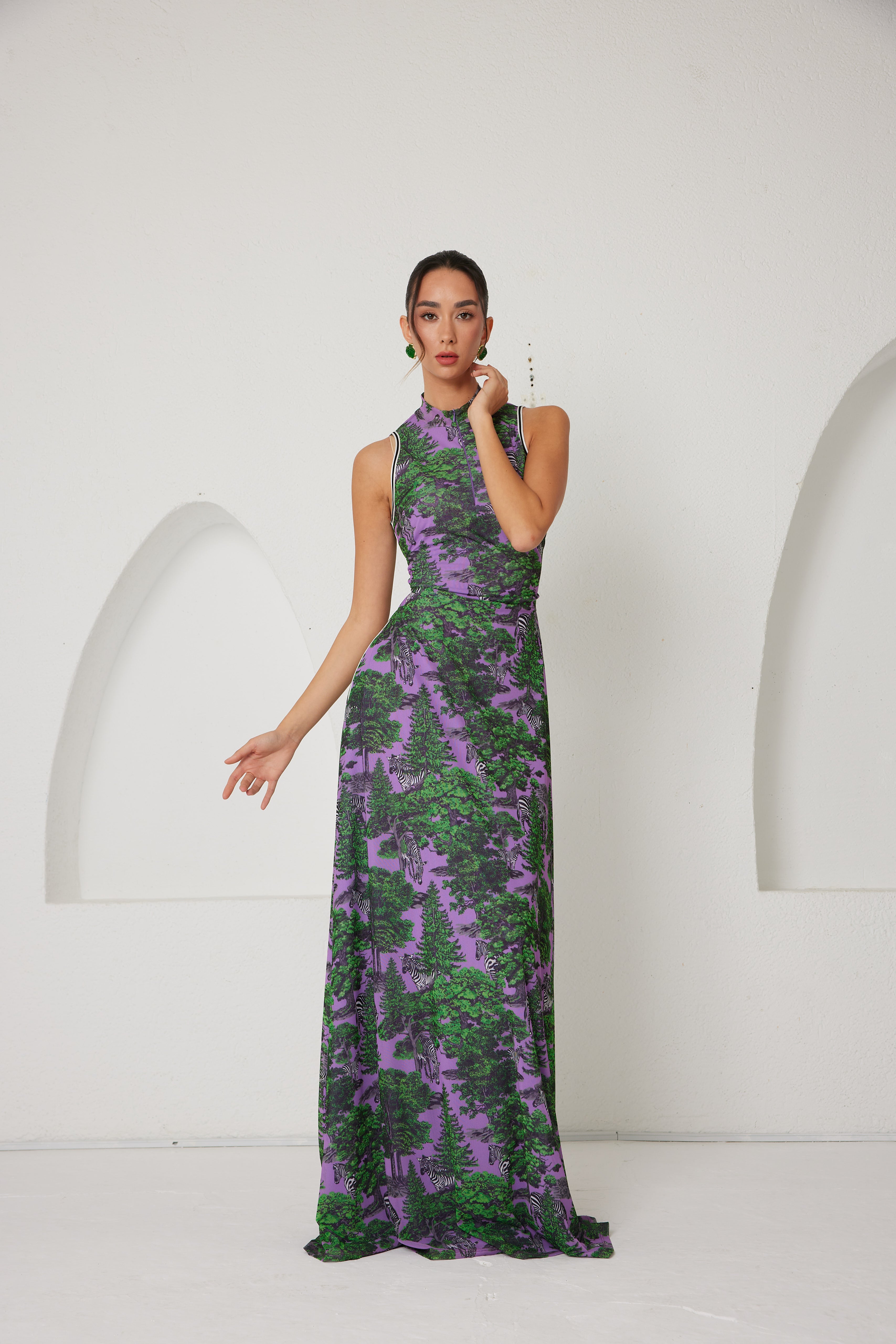Maxi Dress – Sportline Dream Safari- Lavender