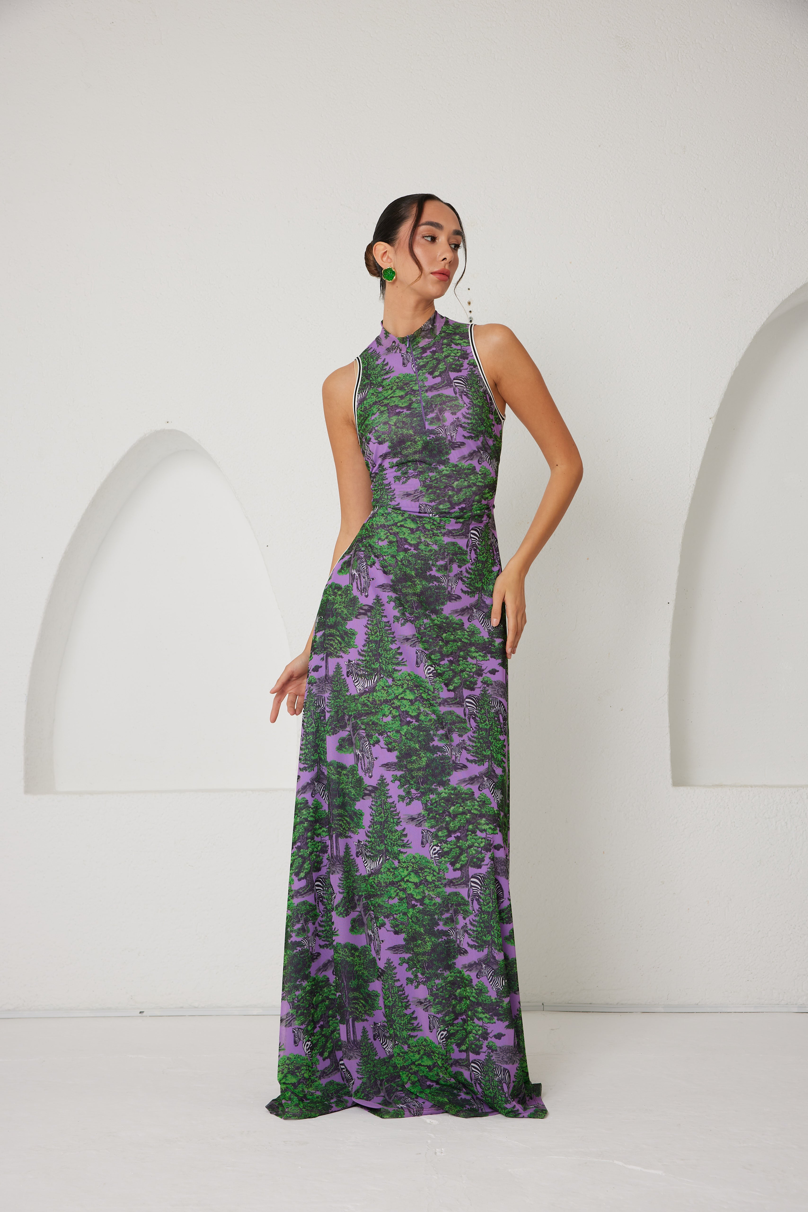 Maxi Dress – Sportline Dream Safari- Lavender