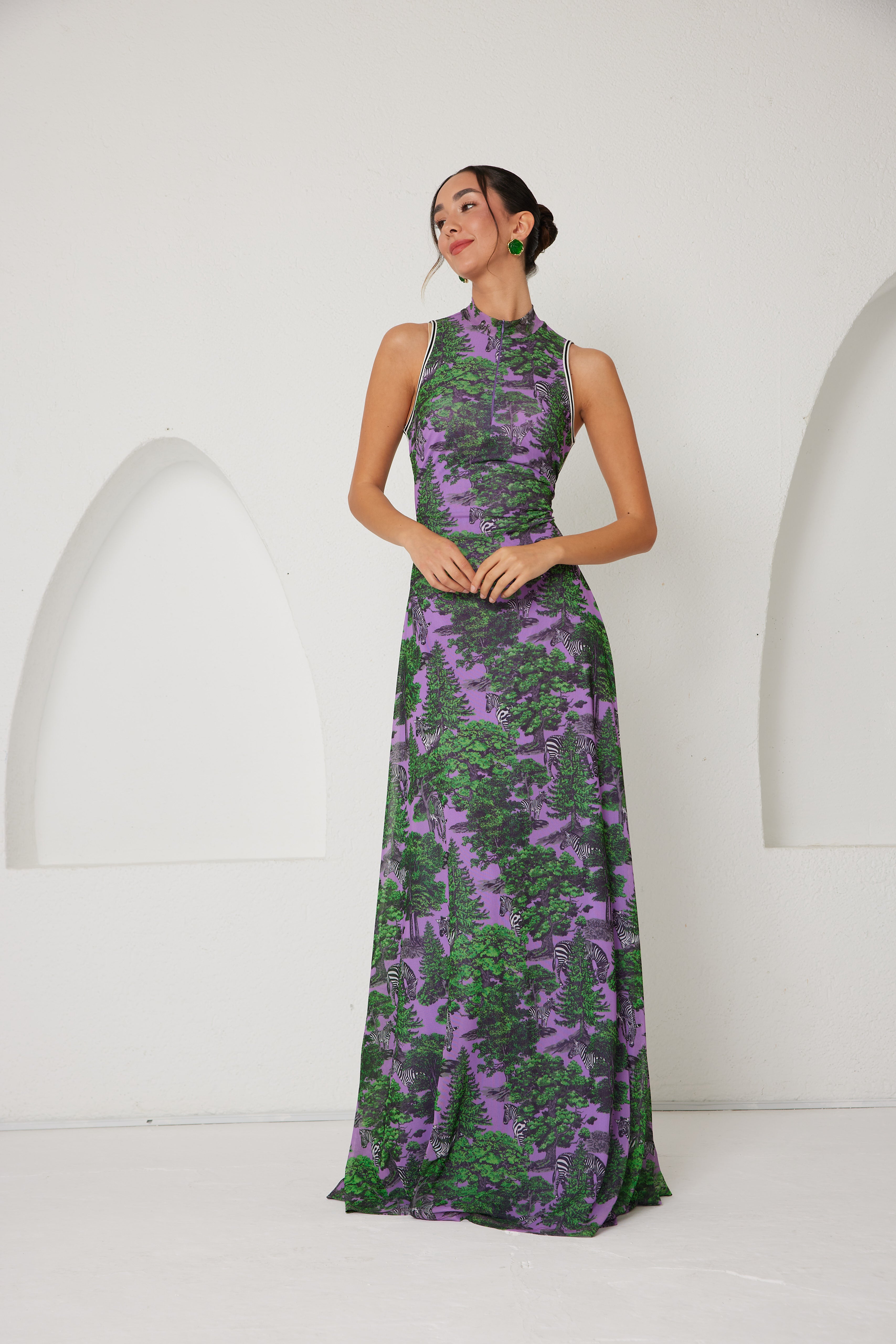 Maxi Dress – Sportline Dream Safari- Lavender