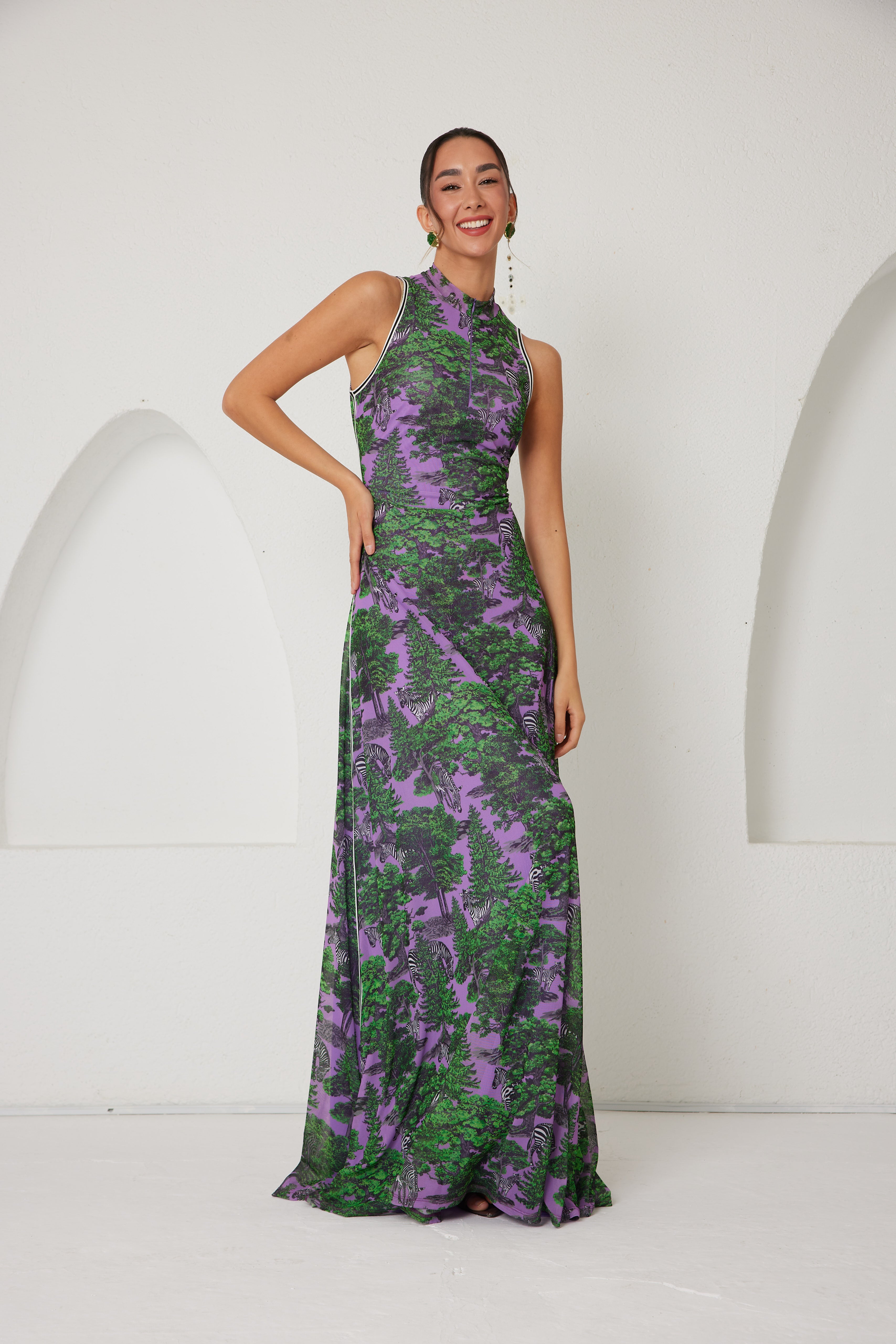 Maxi Dress – Sportline Dream Safari- Lavender