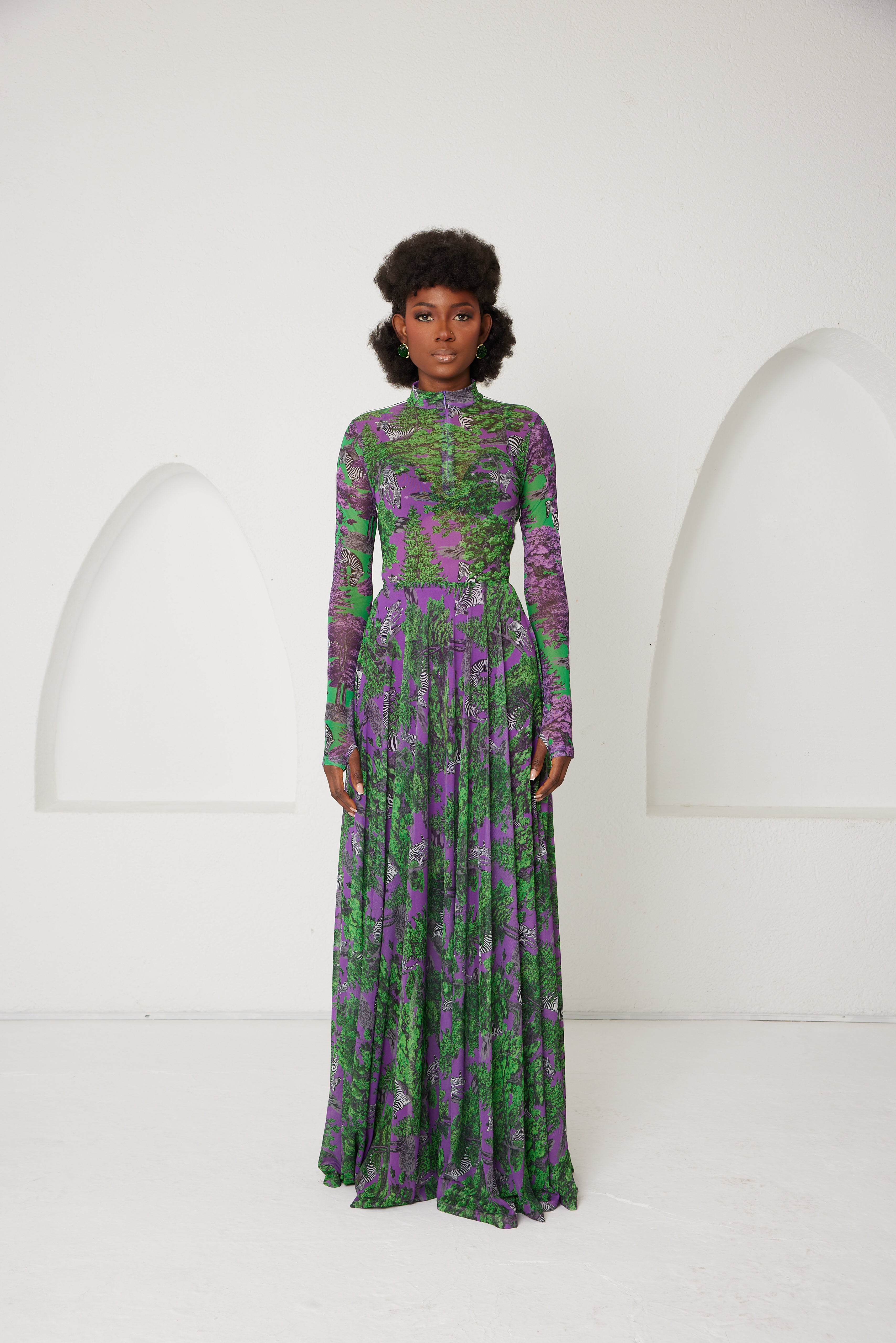 Two-Piece Skirt Set – Sportline Dream Safari- Purple
