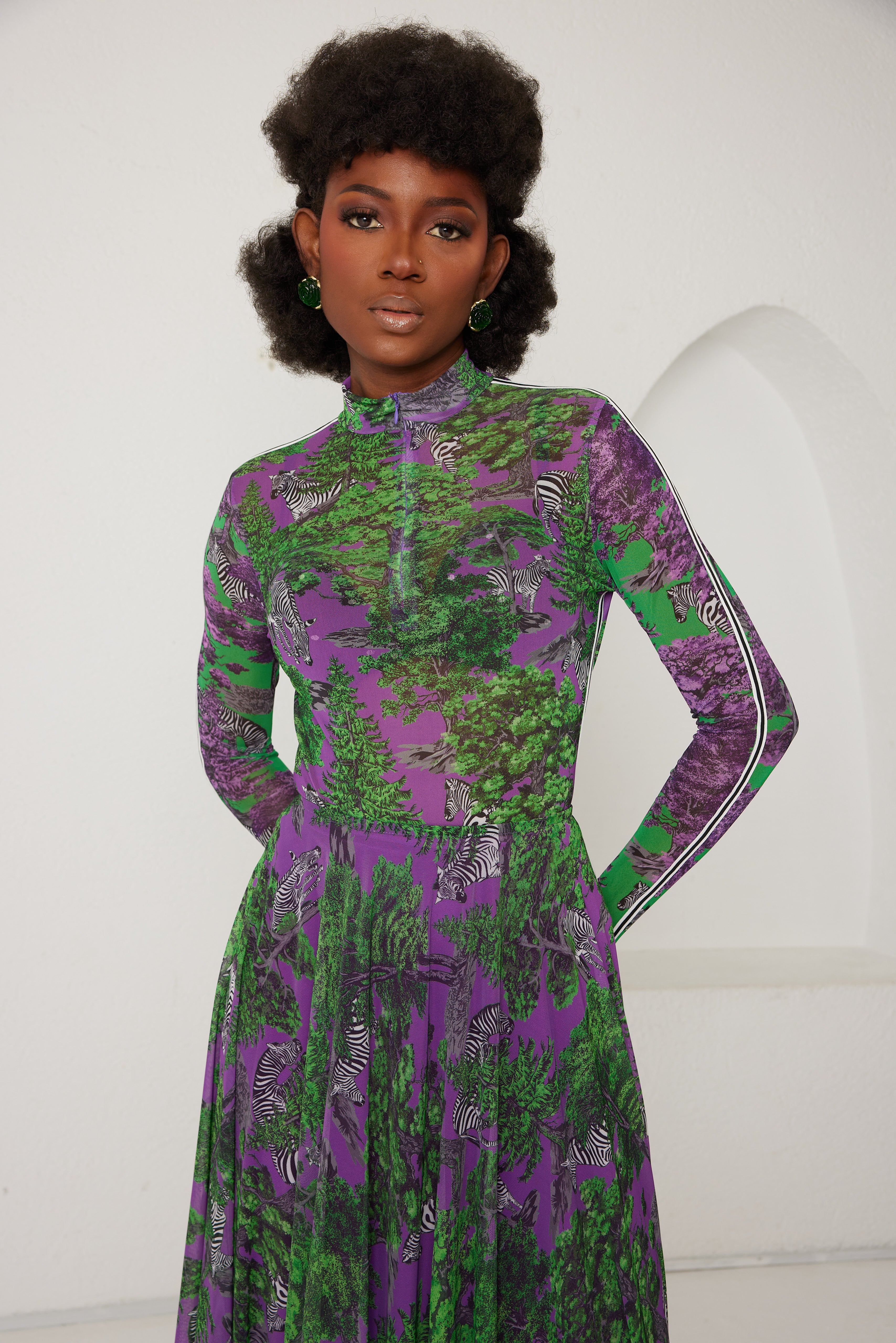 Two-Piece Skirt Set – Sportline Dream Safari- Purple